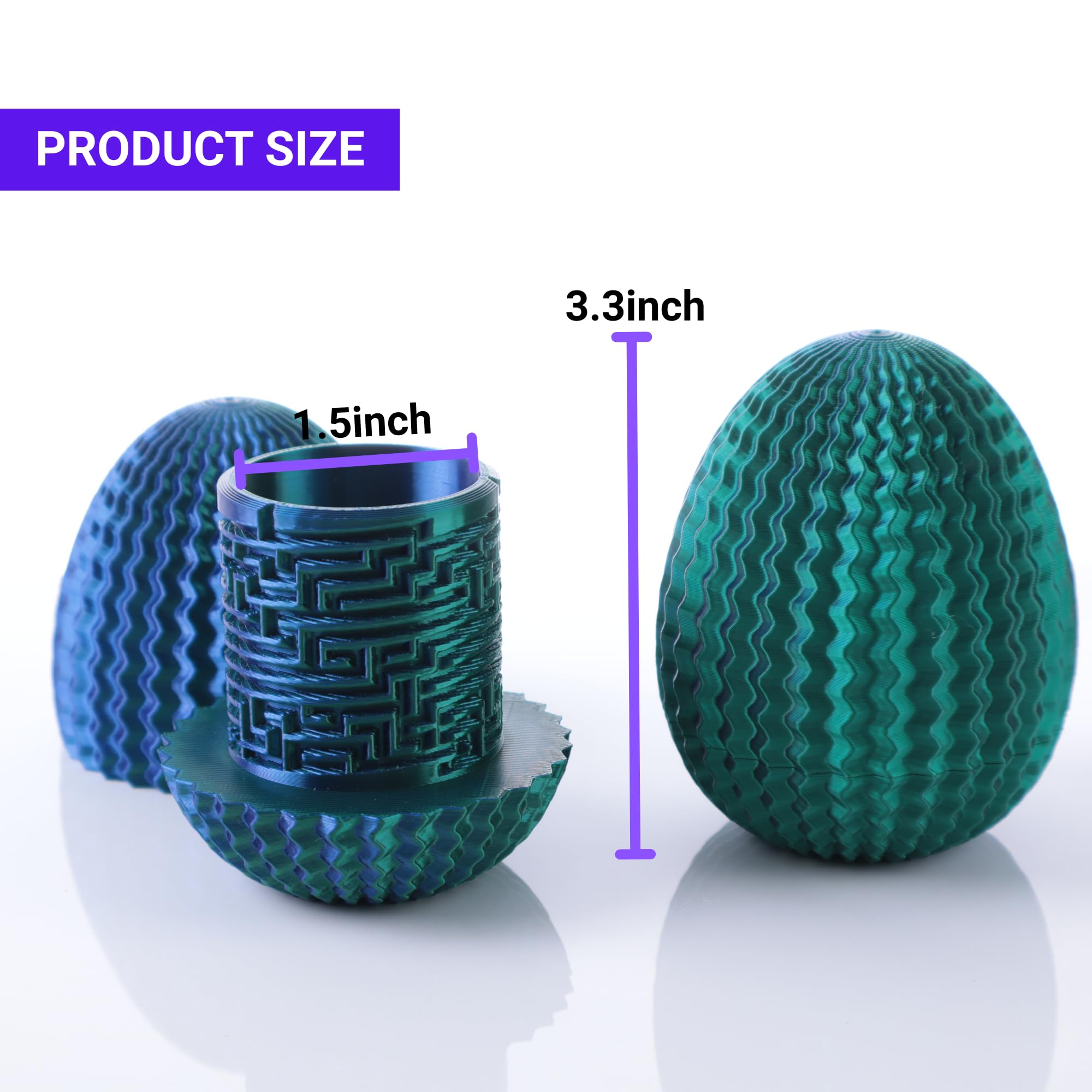 Galapopo Maze Egg - Secret Cash Holder Puzzle Box with 4 Unique Internal Designs, Brain Teaser Gift for Easter, Birthday, Wedding