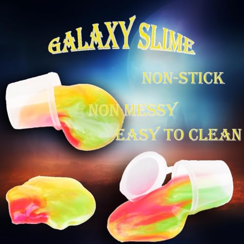 Galaxy Slime 30-Pack: Non-Sticky Stretchy Putty Party Favors for Kids, Stress Relief & Sensory Play