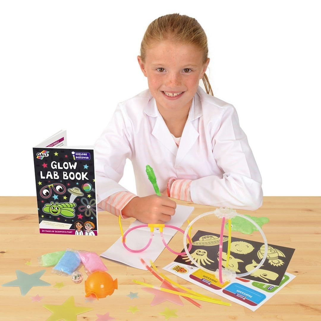 Galt Glow Lab Science Kit for Kids – 11 Glow Experiments, Ages 6+