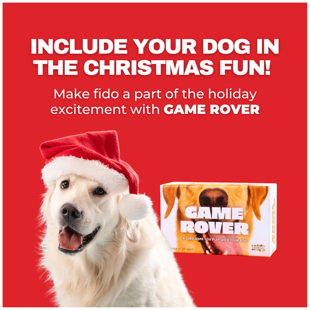 Game Rover: Interactive Dog Game for Family Game Night – Includes 75 Prompt Cards & Sand Timer