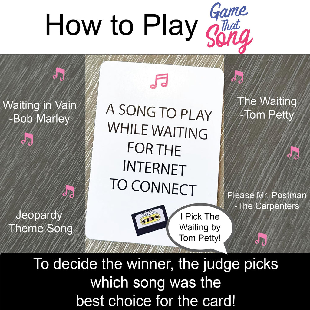 Game That Song 80's Expansion: 50 New Music Card Prompts for Nostalgic Game Nights