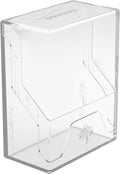 Gamegenic Bastion 50+ XL Clear Deck Box - Secure Click-Lock Storage for 50+ Double-Sleeved Cards