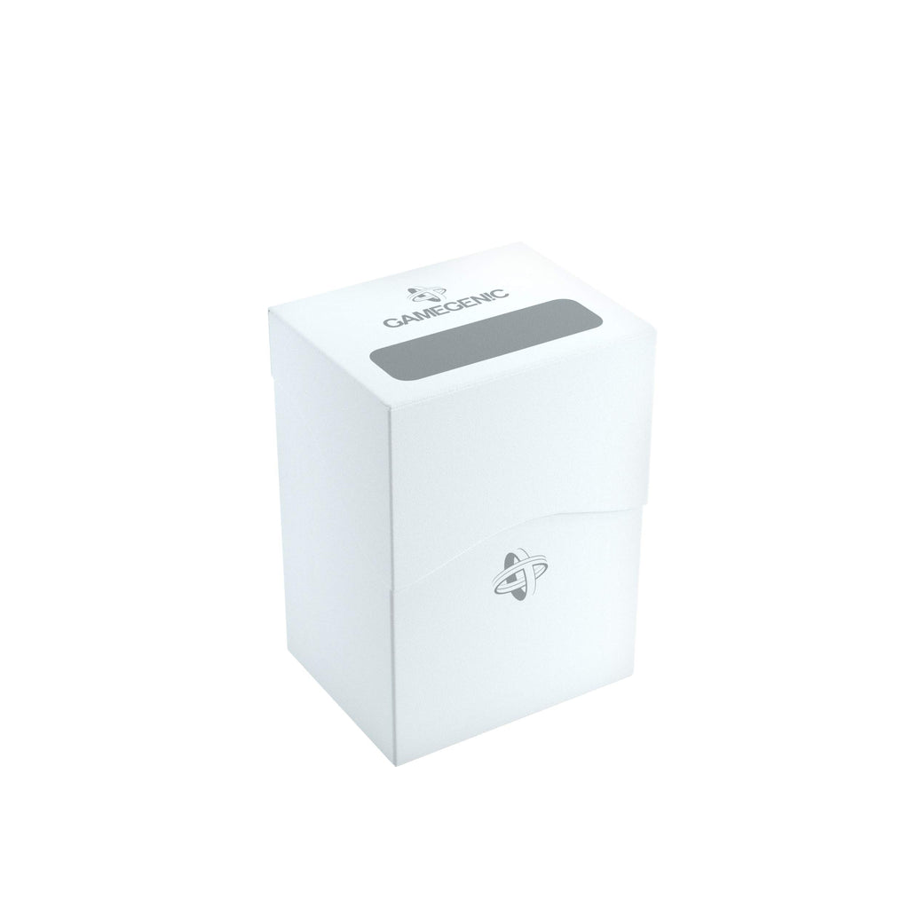 Gamegenic Deck Holder 80+ White – 80 Double-Sleeved Card Deck Box with Cobra Neck Flap