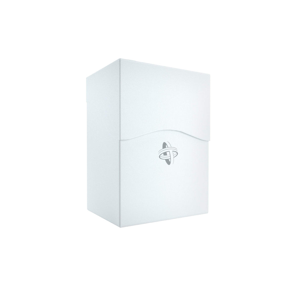 Gamegenic Deck Holder 80+ White – 80 Double-Sleeved Card Deck Box with Cobra Neck Flap