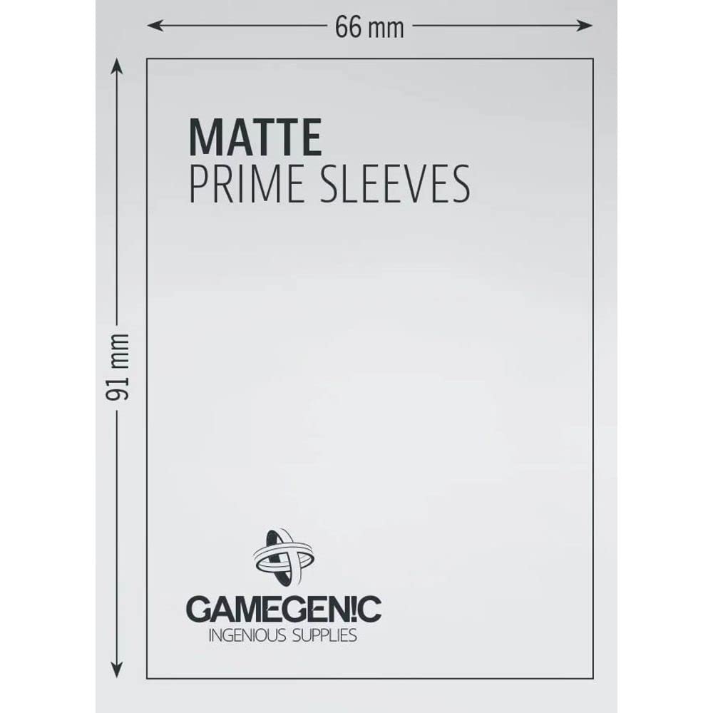 Gamegenic Matte Prime Standard Card Sleeves – 100 Pack Purple 66x99mm