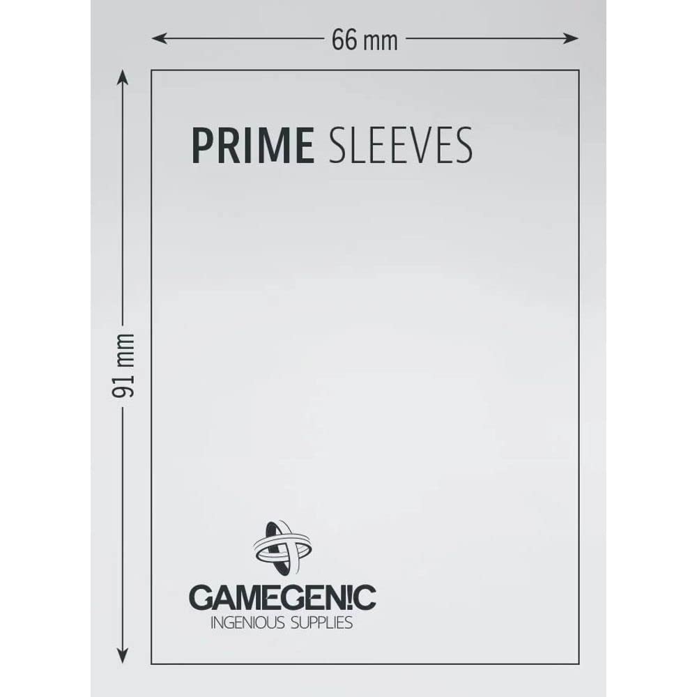 Gamegenic Prime Sleeves 100 Pack - Orange Matte Card Sleeves for Standard-Sized Cards