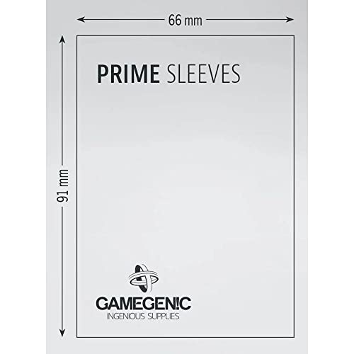 Gamegenic Prime Sleeves 100 Pack - Orange Matte Card Sleeves for Standard-Sized Cards