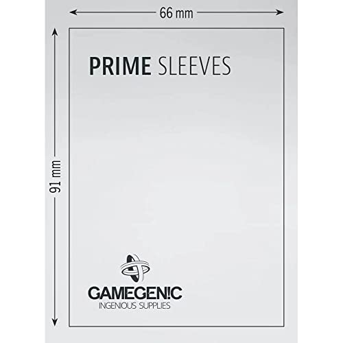 Gamegenic Prime Sleeves (Black) - 100 Pack - Matte Plastic Card Protectors