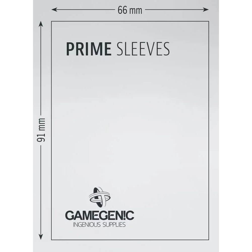 Gamegenic Prime Sleeves: Green (100 Pack) - Matte Trading Card Protectors