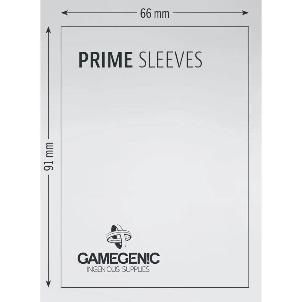 Gamegenic Prime Sleeves Yellow (100 Pack) - Matte Finish, Acid-Free Card Protection
