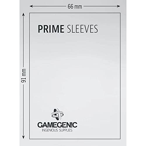 Gamegenic Prime Sleeves Yellow (100 Pack) - Matte Finish, Acid-Free Card Protection