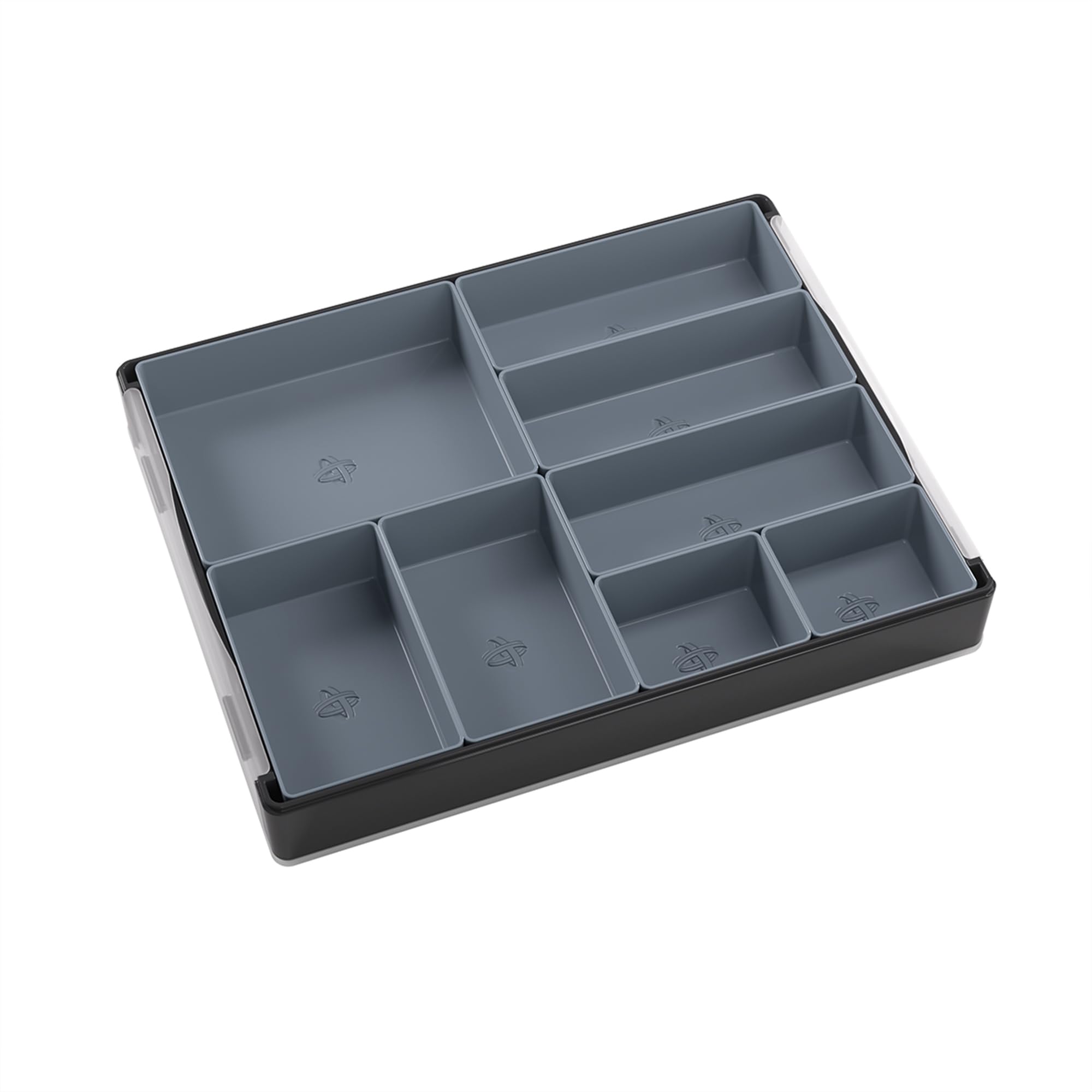 Gamegenic Token Silo Card Add-On (3-Piece) - Black Modular Storage Trays for Cards, Tokens, Dice