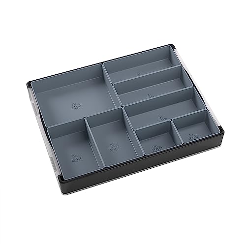 Gamegenic Token Silo Card Add-On (3-Piece) - Black Modular Storage Trays for Cards, Tokens, Dice