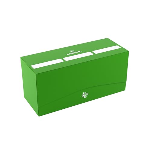 Gamegenic Triple Deck Holder 300+ XL - Green: Holds 3 Decks or 300 Double-Sleeved Cards with Removable Holders