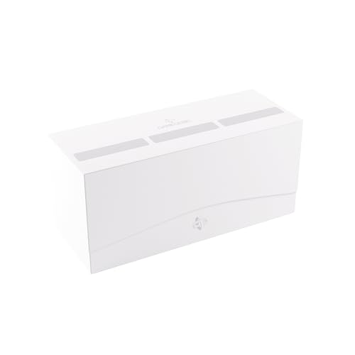 Gamegenic Triple Deck Holder 300+ XL White - 3 Removable Holders, 300 Double-Sleeved Cards