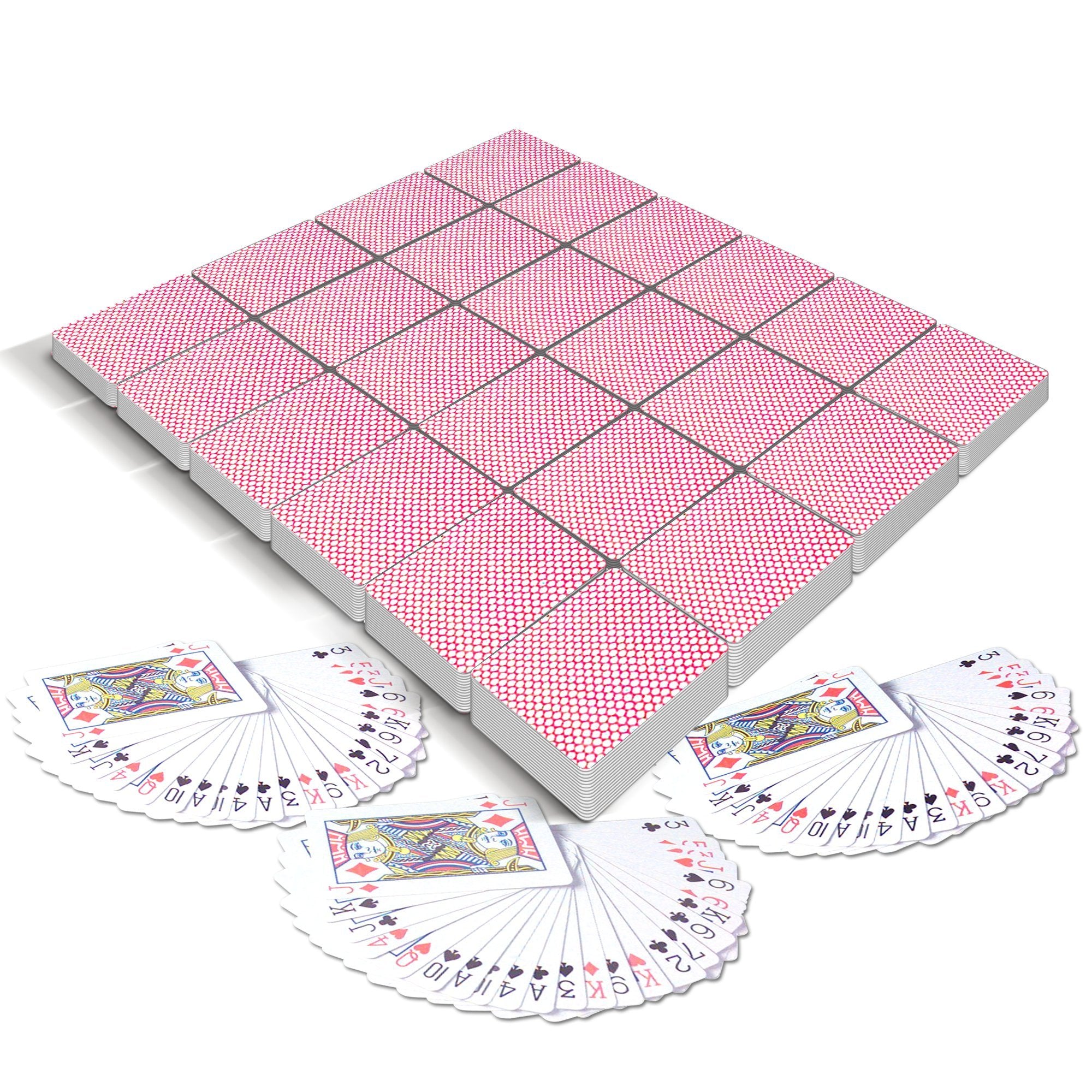 Gamie Pack of 20 Mini Playing Cards - 1.5 Inch Tiny Decks for Travel, Parties, and Novelty Gifts