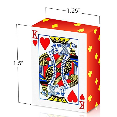 Gamie Pack of 20 Mini Playing Cards - 1.5 Inch Tiny Decks for Travel, Parties, and Novelty Gifts