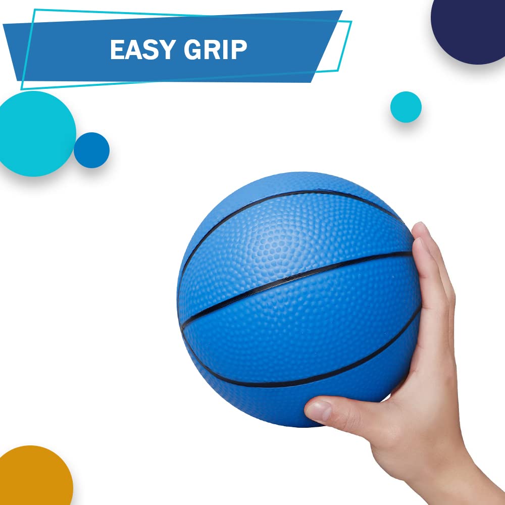 Gamtec 3-Pack Mini Basketballs for Toddlers & Kids – 5-Inch PVC Balls with Air Pump for Indoor, Outdoor & Pool Play