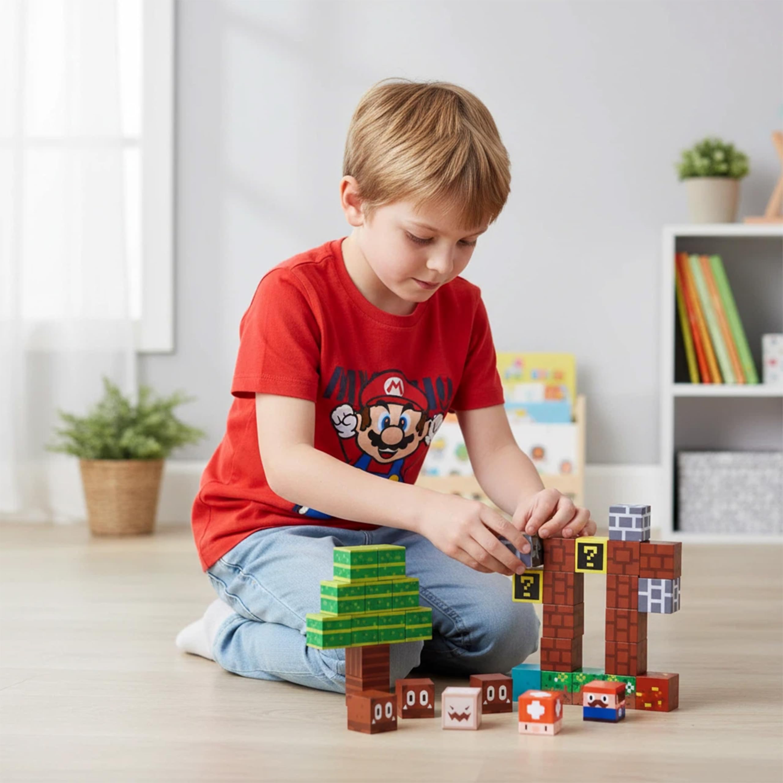 GANGZHIBAO 45-Piece Magnetic Building Blocks – Portable STEM Toy for Kids Ages 3+