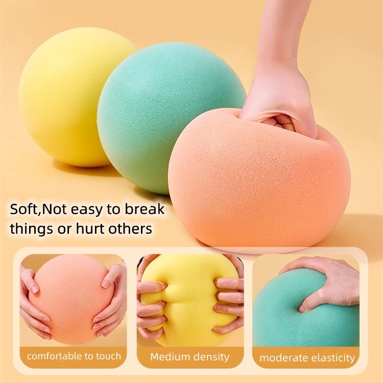 Ganjiang 7-Inch Soft Foam Ball – Quiet Indoor Kickball, Dodgeball & More