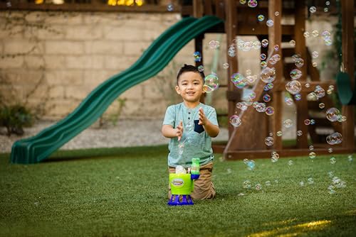 Gazillion Tornado Bubble Machine – Blows 4,500 Bubbles Per Minute Straight Up, No Pump Needed, Includes Non-Toxic Solution, Ages 3+