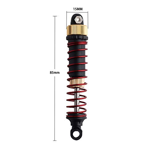 GDOOL 2-Pack Aluminum Alloy Shock Absorbers for 1:10 RC Cars 9125 9155 9156 S920 S921