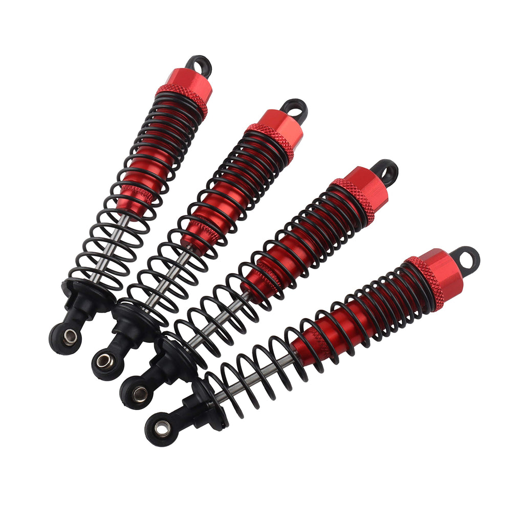 GDOOL 4-Pack Adjustable RC Shock Absorbers 108mm Aluminum Alloy for 1/10 HSP Volcano Trucks
