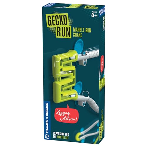 Gecko Run Snake Expansion Pack – Over a Dozen Pieces for Vertical Marble Runs