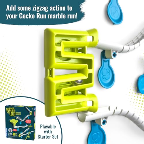 Gecko Run Snake Expansion Pack – Over a Dozen Pieces for Vertical Marble Runs