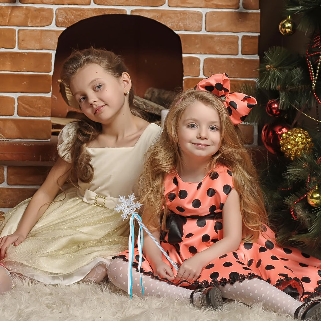 Gejoy Winter Snowflake Wand - 12-Pack Silver Snowflake Wands for Dress-Up and Parties