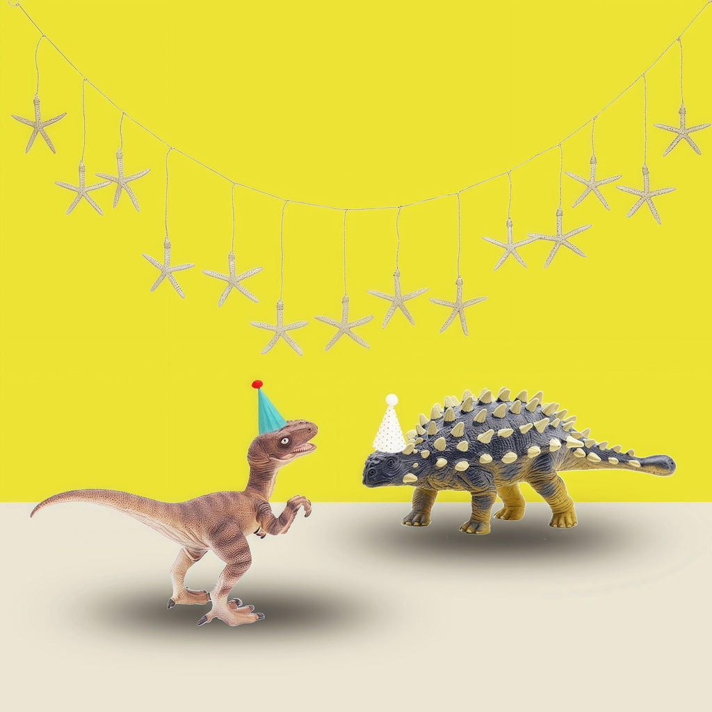Gemini&Genius Ankylosaurus and Velociraptor Dinosaur Toys – Realistic Hand-Painted Moving Jaw Action Figures for Kids