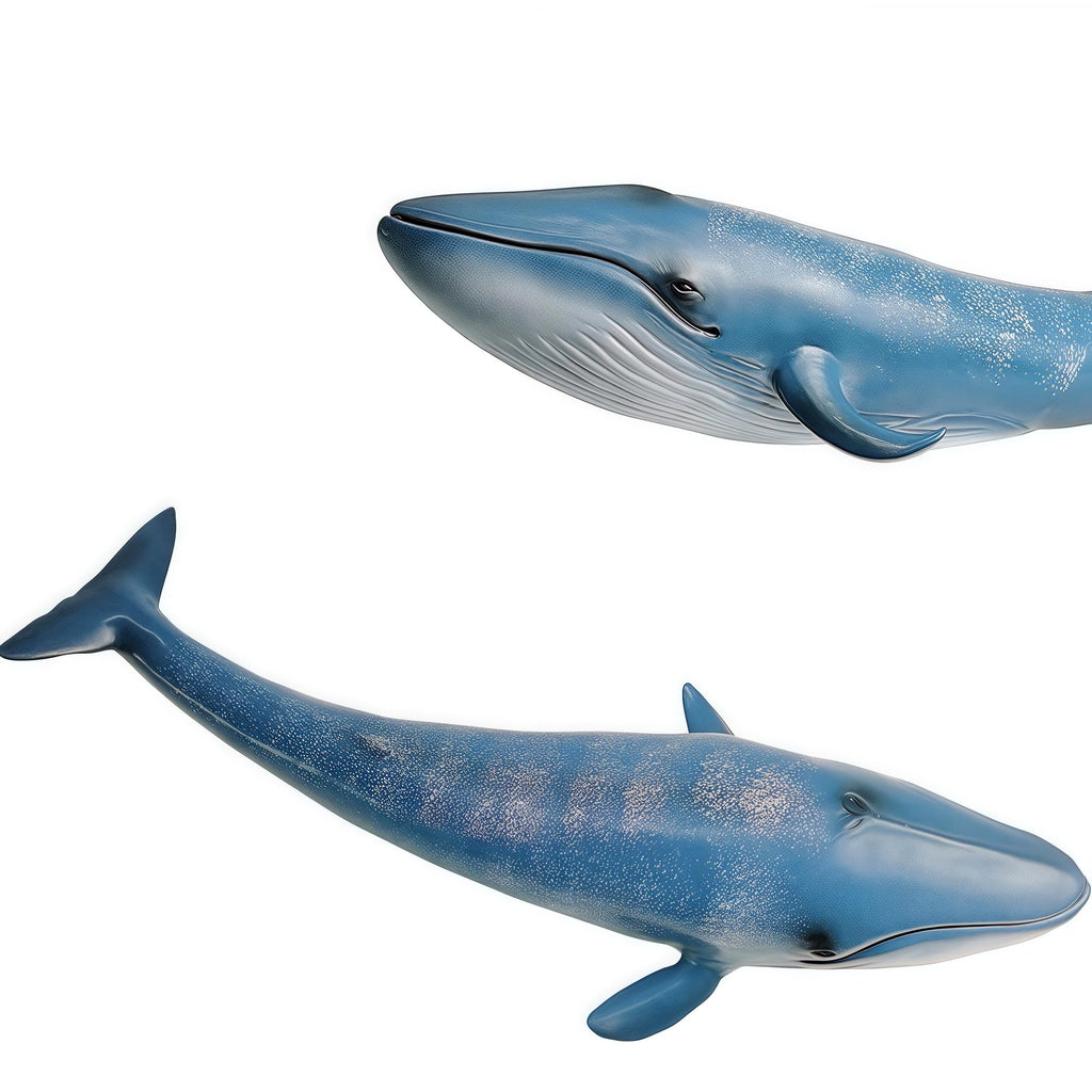 Gemini&Genius Blue Whale Action Figure – Realistic Hand-Painted Soft PVC Ocean Toy for Kids & Collectors