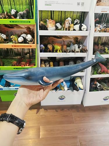 Gemini&Genius Blue Whale Action Figure – Realistic Hand-Painted Soft PVC Ocean Toy for Kids & Collectors