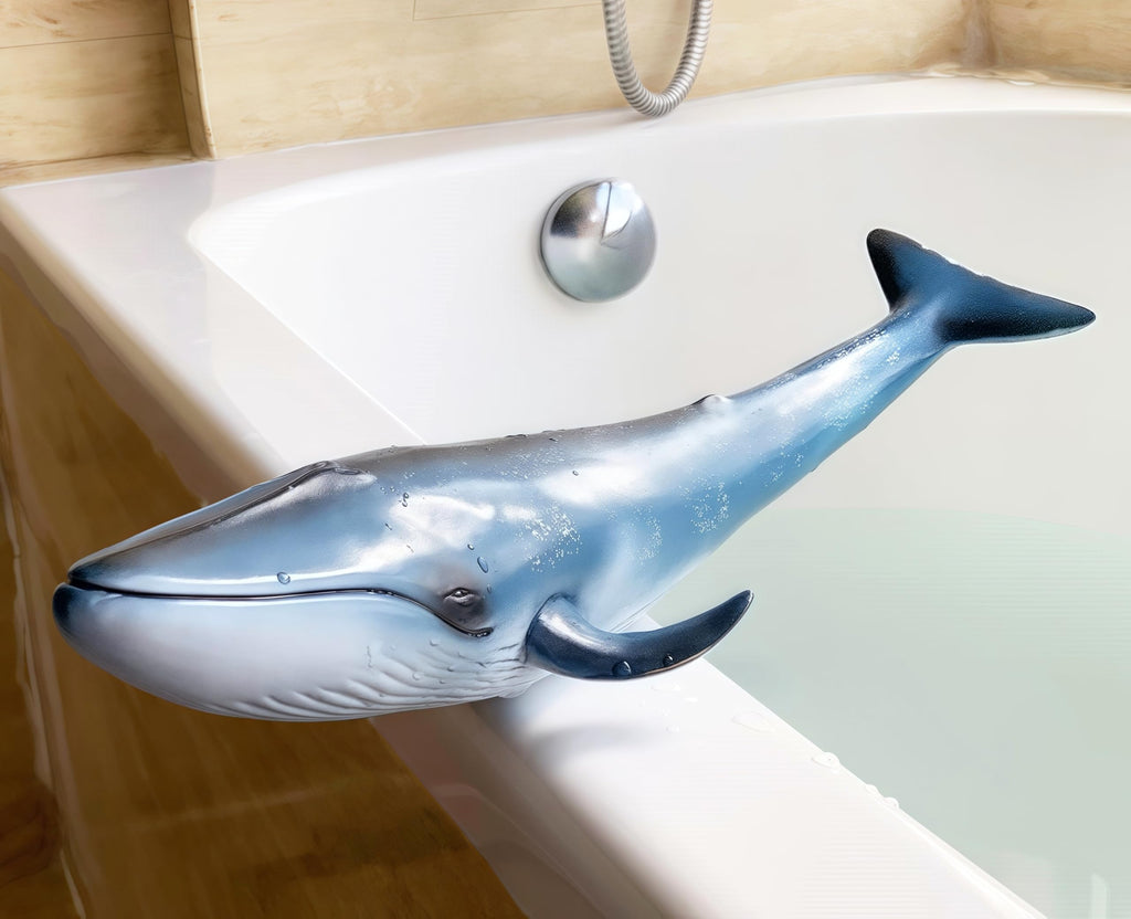 Gemini&Genius Blue Whale Action Figure – Realistic Hand-Painted Soft PVC Ocean Toy for Kids & Collectors