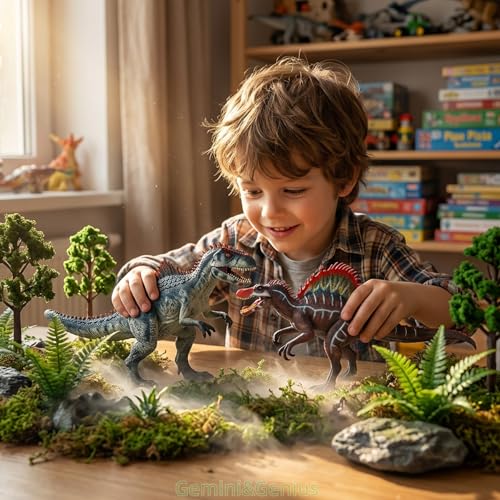 Gemini&Genius Giganotosaurus Dinosaur Toy – Movable Jaw, Hand-Painted, Realistic Action Figure for Kids and Collectors