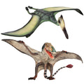 Gemini&Genius Hand-Painted Pterosaur Figure Set (2 Pcs) - Realistic Dinosaur Toys for Kids