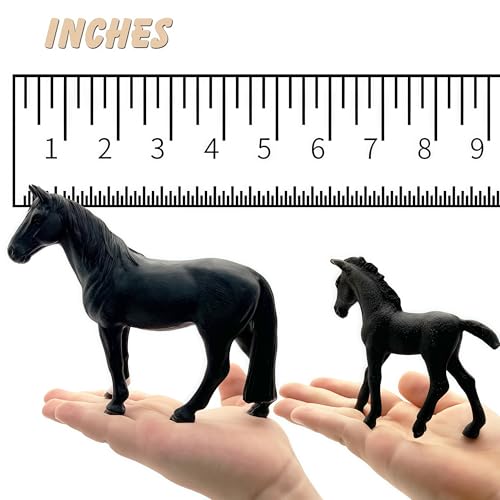 Gemini&Genius Horse Toy Set – Realistic Farm Animal Figures for Kids, Party Favors and Birthday Gifts