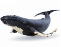 Gemini&Genius Humpback Whale Action Figure – Soft Rubber Orca Toy for Bath, Beach, and Cake Decor