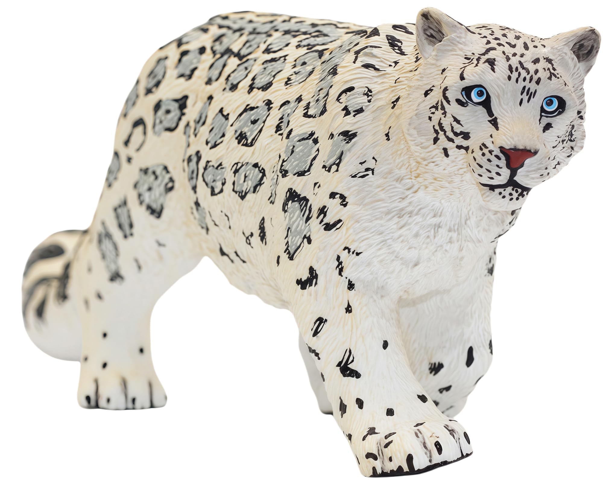 Gemini&Genius Leopard Figurine: Hand-Painted Animal Toy, Cake Topper, and Room Decor for Kids