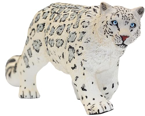 Gemini&Genius Leopard Figurine: Hand-Painted Animal Toy, Cake Topper, and Room Decor for Kids