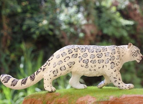 Gemini&Genius Leopard Figurine: Hand-Painted Animal Toy, Cake Topper, and Room Decor for Kids
