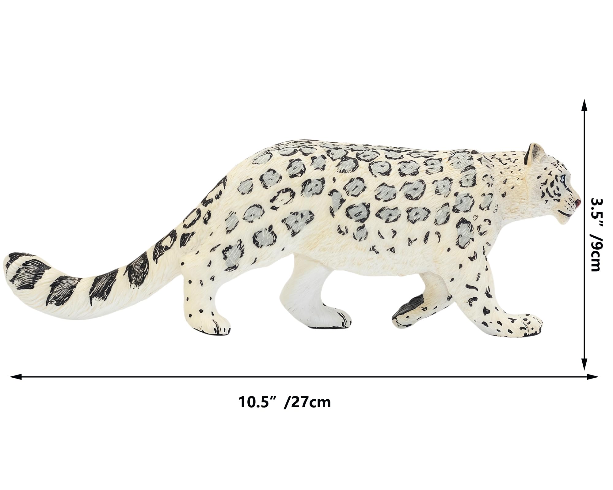 Gemini&Genius Leopard Figurine: Hand-Painted Animal Toy, Cake Topper, and Room Decor for Kids
