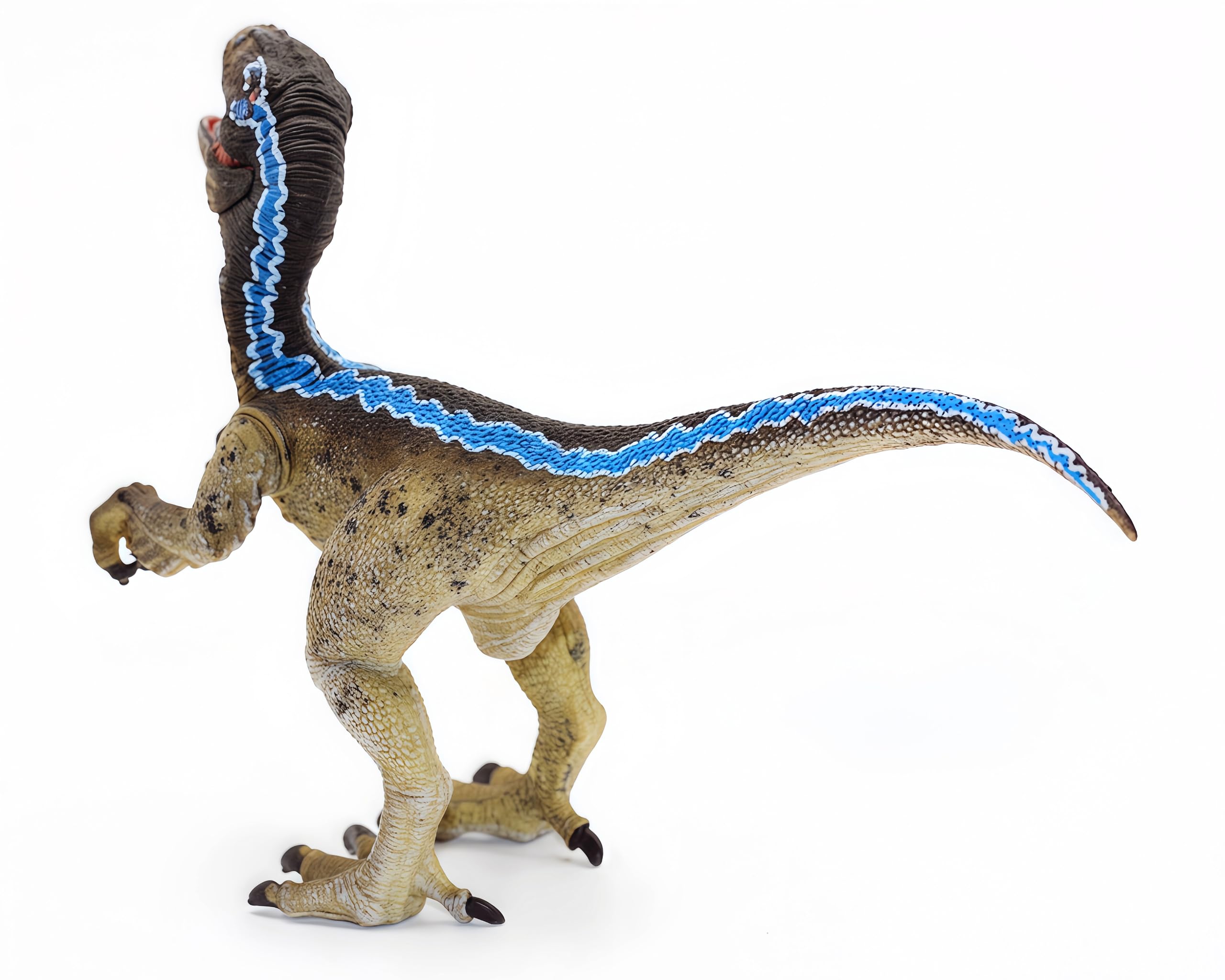 Gemini&Genius Velociraptor Dinosaur Toy – Realistic Hand-Painted Raptor with Moveable Jaw, Safe ABS Plastic for Kids