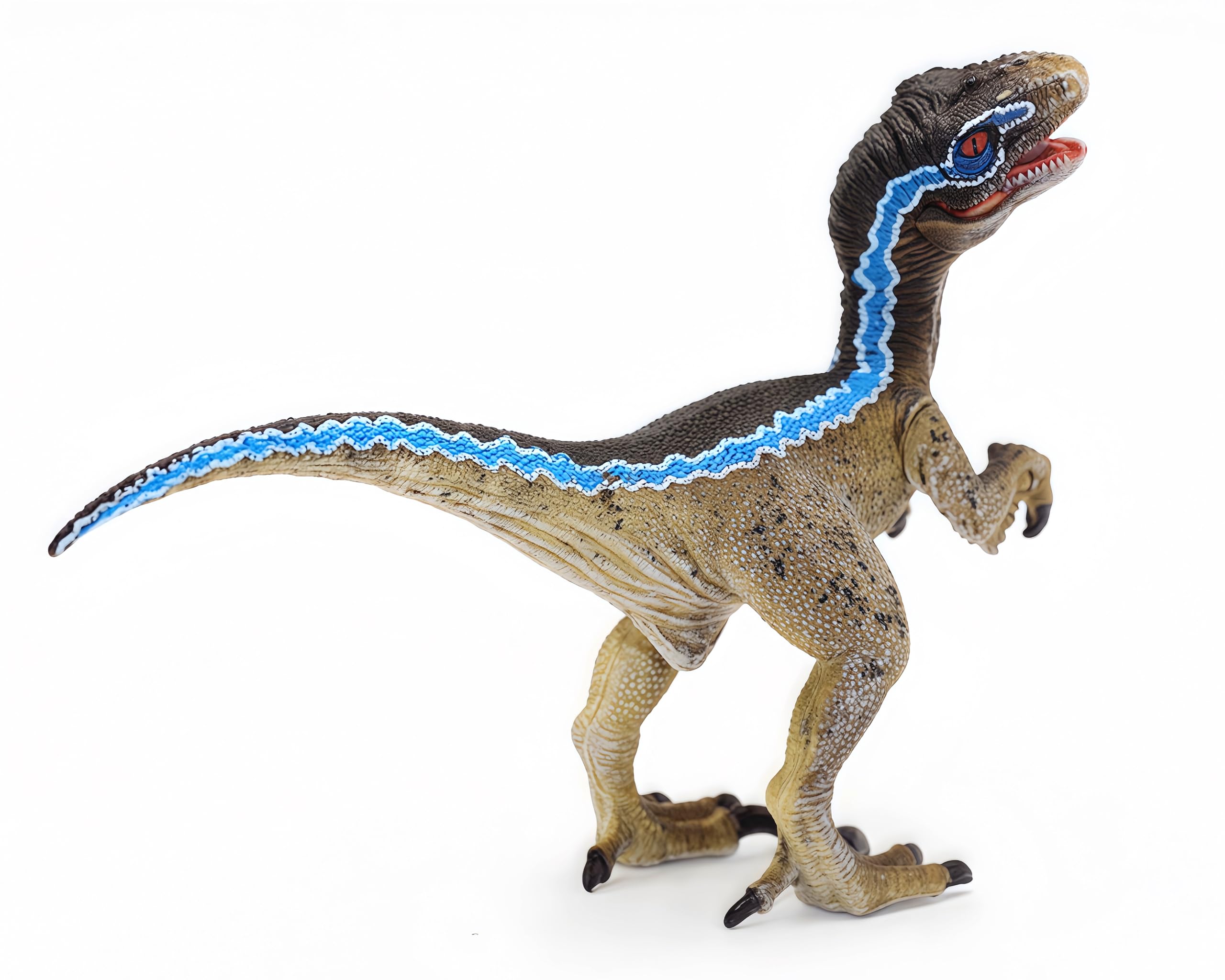 Gemini&Genius Velociraptor Dinosaur Toy – Realistic Hand-Painted Raptor with Moveable Jaw, Safe ABS Plastic for Kids