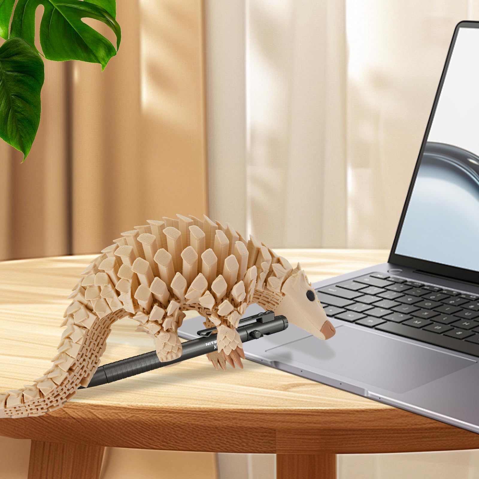 GemmiCho 7.68" Articulated 3D Printed Pangolin Toy – Realistic Scaled Fidget Figure for Stress Relief and Display