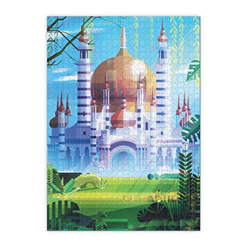 Genuine Fred Temple by James Gilleard – 1000 Piece Eco-Friendly Jigsaw Puzzle