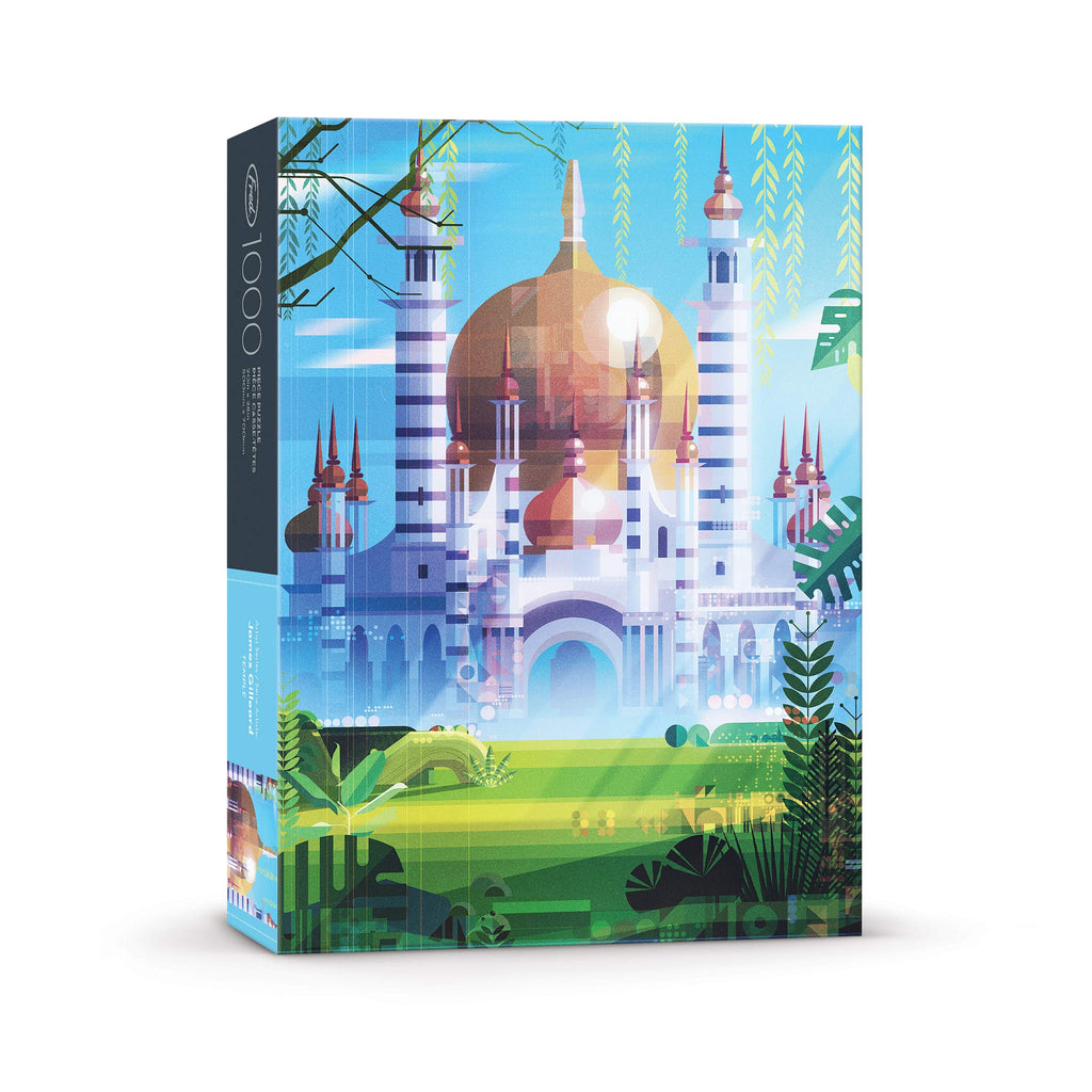 Genuine Fred Temple by James Gilleard – 1000 Piece Eco-Friendly Jigsaw Puzzle