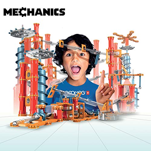 Geomag Mechanics Goal Challenge Magnetic Building Game – 96 Piece STEM Toy for Kids Age 7+