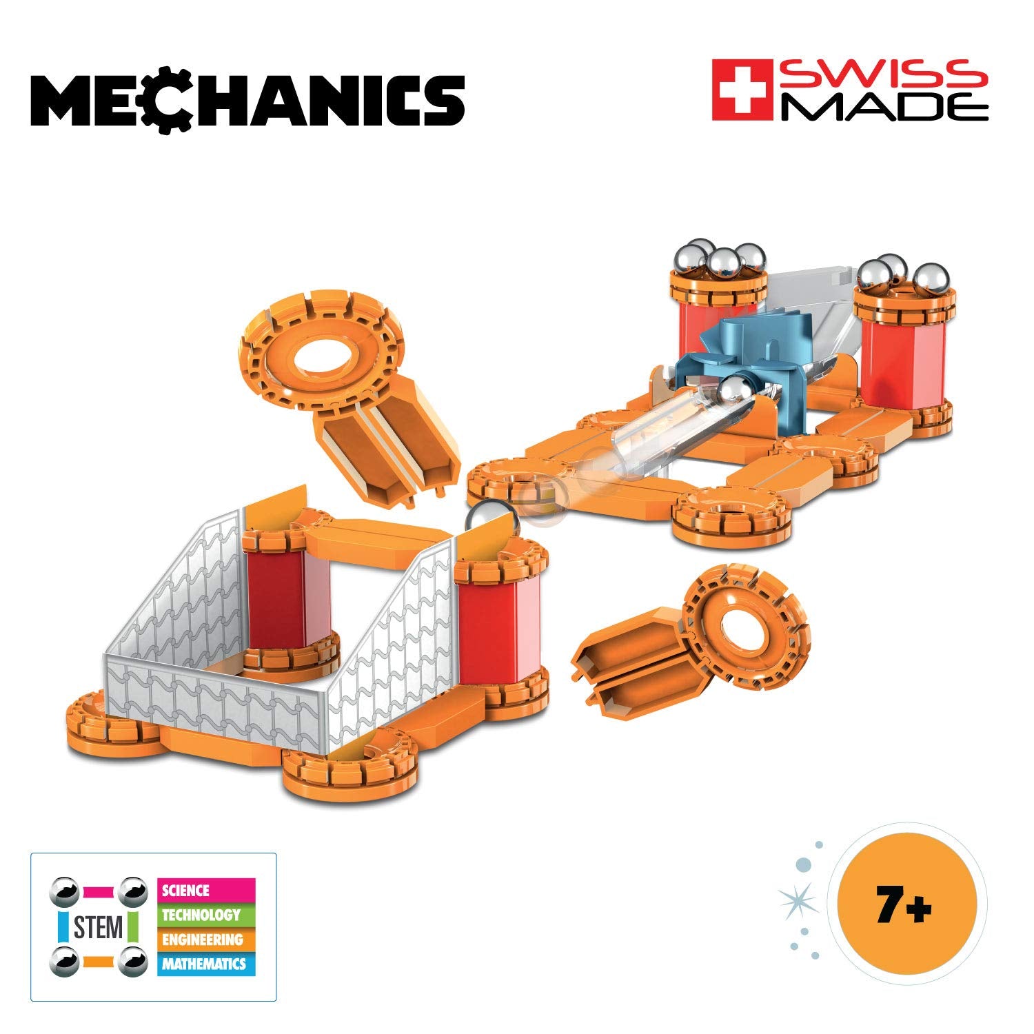 Geomag Mechanics Goal Challenge Magnetic Building Game – 96 Piece STEM Toy for Kids Age 7+