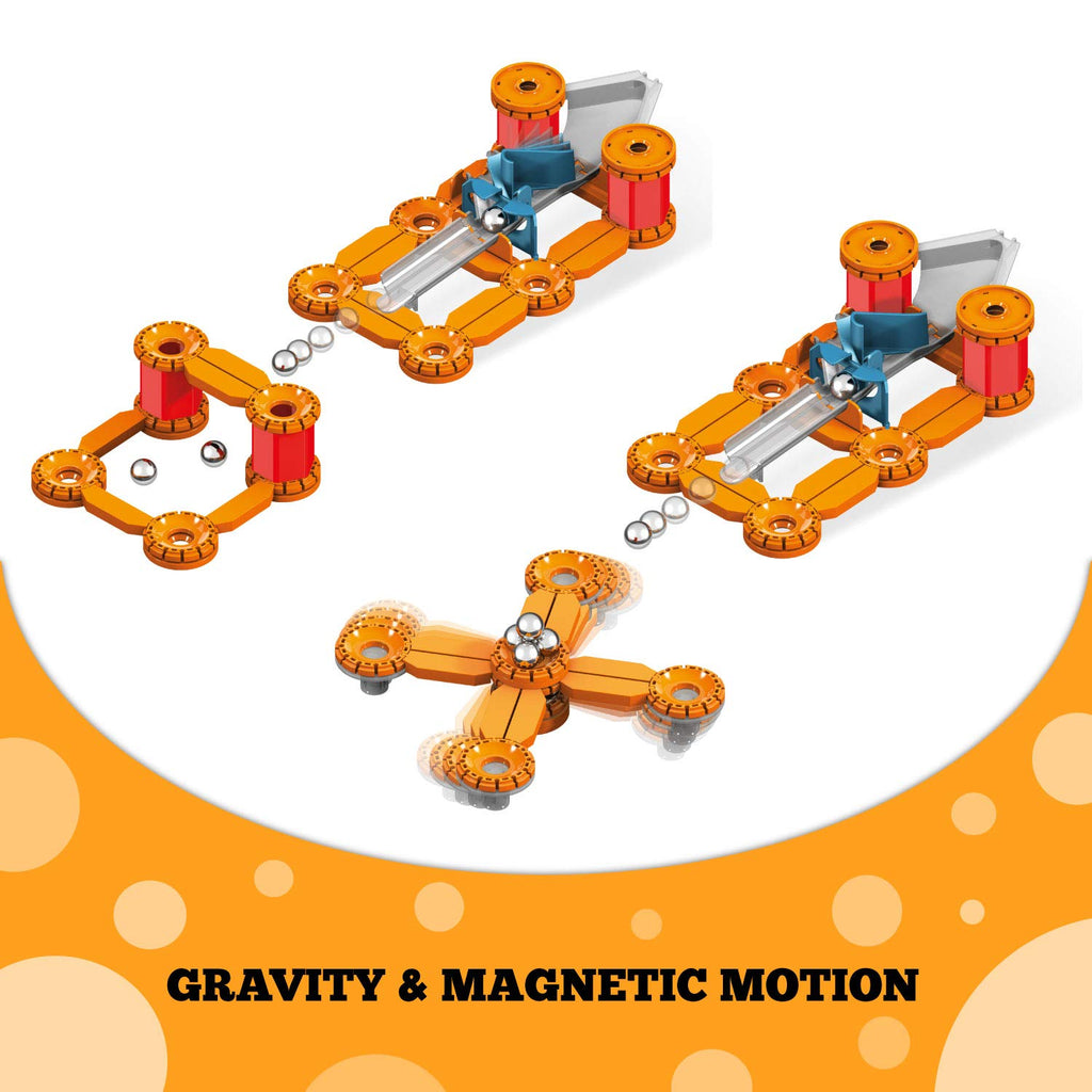 Geomag Mechanics Goal Challenge Magnetic Building Game – 96 Piece STEM Toy for Kids Age 7+